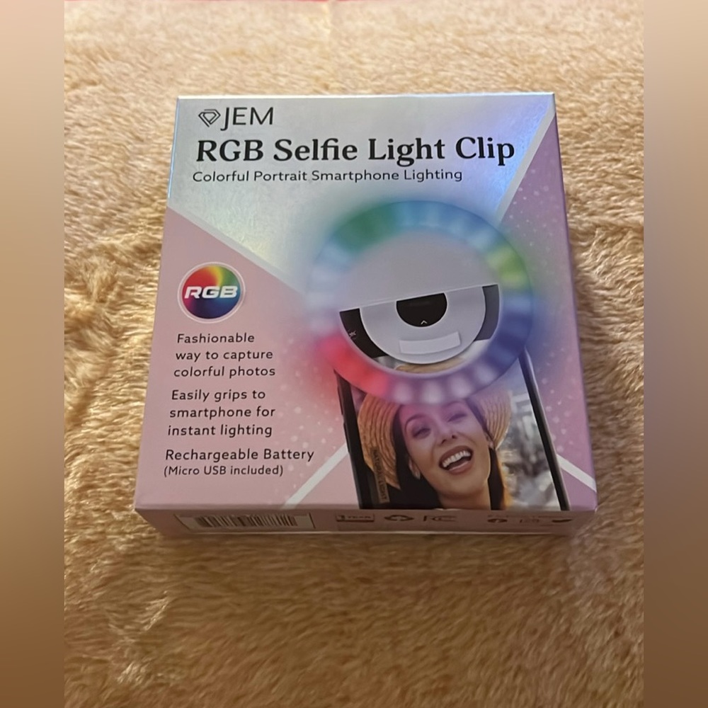 RGB Selfie Light Clip 🔥NWT🔥